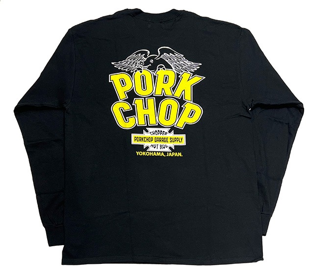 PORKCHOP GARAGE SUPPLY �ݡ�������å� ���졼�����ץ饤��WP BIG LOGO L/S TEE���ӥå����� ĹµT����ġ�����T��3��(WHITE/BLACK/DARK BROWN)��2025SS
