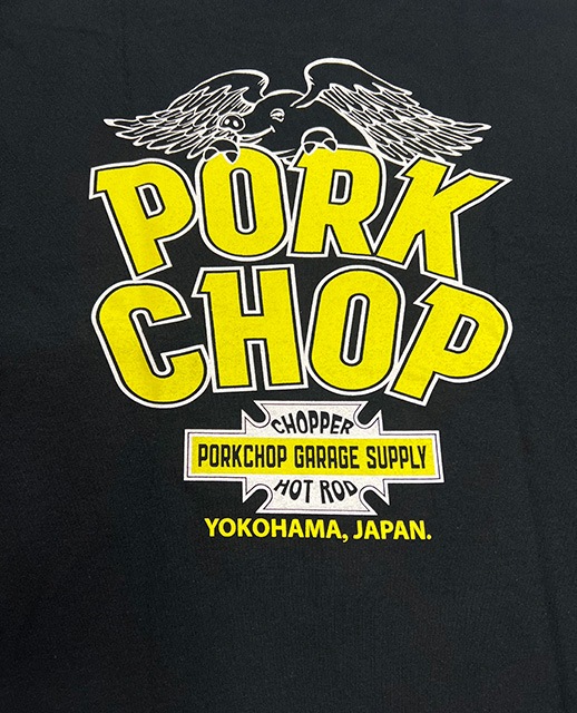PORKCHOP GARAGE SUPPLY �ݡ�������å� ���졼�����ץ饤��WP BIG LOGO L/S TEE���ӥå����� ĹµT����ġ�����T��3��(WHITE/BLACK/DARK BROWN)��2025SS