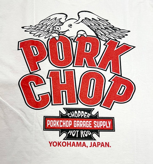 PORKCHOP GARAGE SUPPLY �ݡ�������å� ���졼�����ץ饤��WP BIG LOGO L/S TEE���ӥå����� ĹµT����ġ�����T��3��(WHITE/BLACK/DARK BROWN)��2025SS