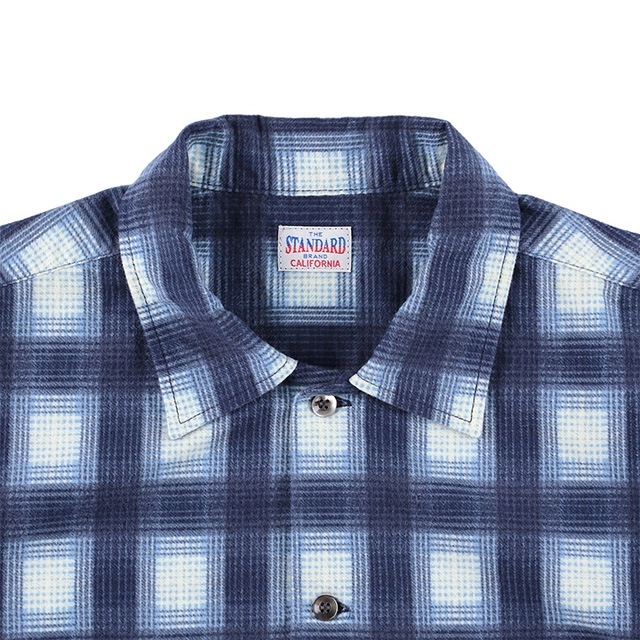 STANDARD CALIFORNIA ����������ɥ���ե���˥�SD Print Flannel Check Shirt���ץ��ȥե��ͥ�����å�����ġ�2����NAVY/BROWN��