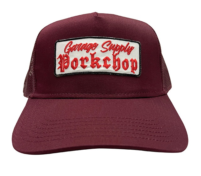 PORKCHOP GARAGE SUPPLY �ݡ�������å� ���졼�� ���ץ饤��O.E. WAPPEN MESH CAP ��åڥ��å��� ����åס�3��(BLACK/BLACK-GRAY/MAROON)����å��奭��åס�˹�ҡ�2025FW
