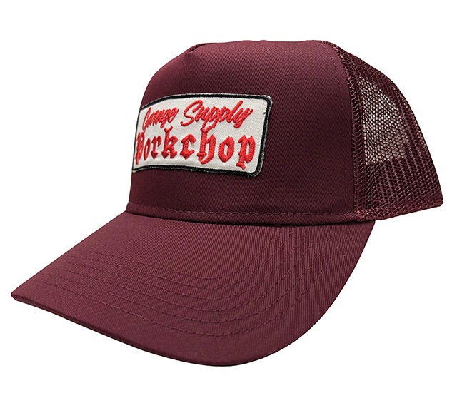 PORKCHOP GARAGE SUPPLY �ݡ�������å� ���졼�� ���ץ饤��O.E. WAPPEN MESH CAP ��åڥ��å��� ����åס�3��(BLACK/BLACK-GRAY/MAROON)����å��奭��åס�˹�ҡ�2025FW