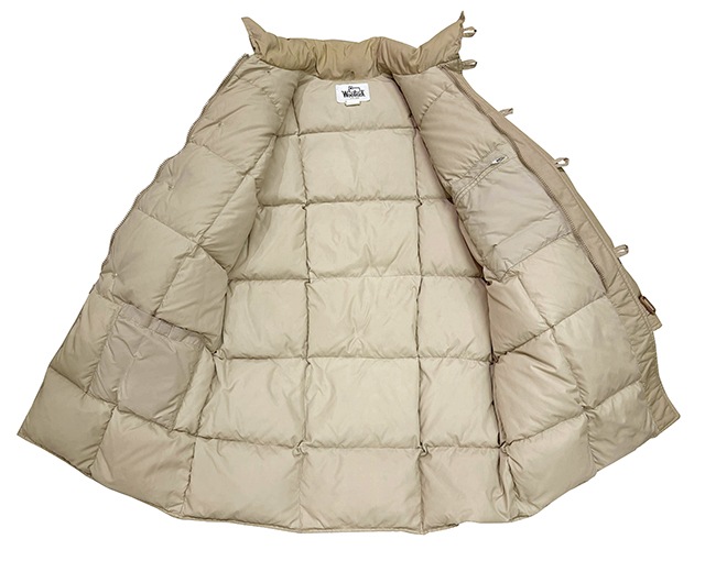 80s��Woolrich �������å���60/40 Cloth Belted Down Coat��64������ �٥���� �����󥳡��ȡ�col:BEIGE��size:LARGE�����󥰥����󥳡��ȡ�MADE IN U.S.A. ����ꥫ�� ��VINTAGE ������ơ����ۡ���š�