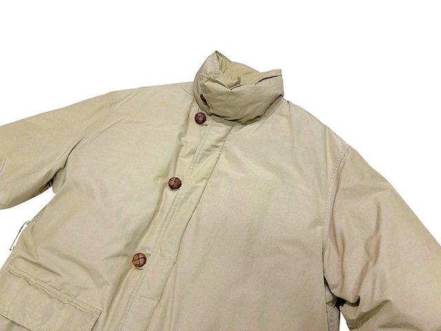 80s��Woolrich �������å���60/40 Cloth Belted Down Coat��64������ �٥���� �����󥳡��ȡ�col:BEIGE��size:LARGE�����󥰥����󥳡��ȡ�MADE IN U.S.A. ����ꥫ�� ��VINTAGE ������ơ����ۡ���š�