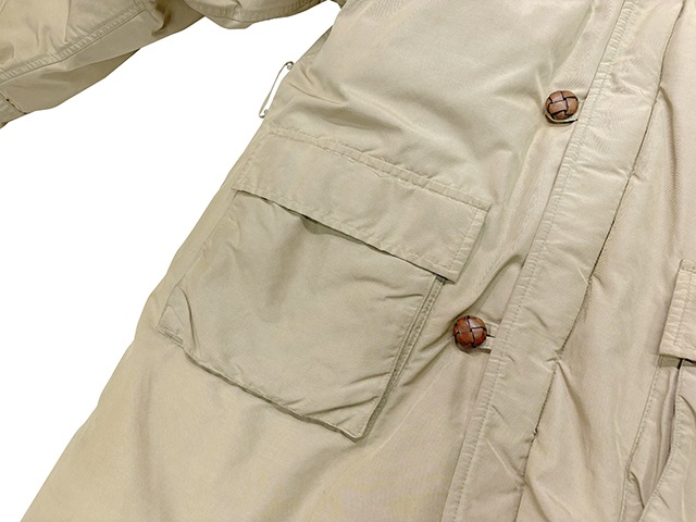 80s��Woolrich �������å���60/40 Cloth Belted Down Coat��64������ �٥���� �����󥳡��ȡ�col:BEIGE��size:LARGE�����󥰥����󥳡��ȡ�MADE IN U.S.A. ����ꥫ�� ��VINTAGE ������ơ����ۡ���š�
