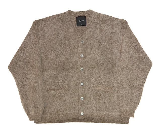 Cloveru �������Х� Simple Wool Mohair Cardigan������ץ륦�����إ������ǥ�����2����Brown/Black��