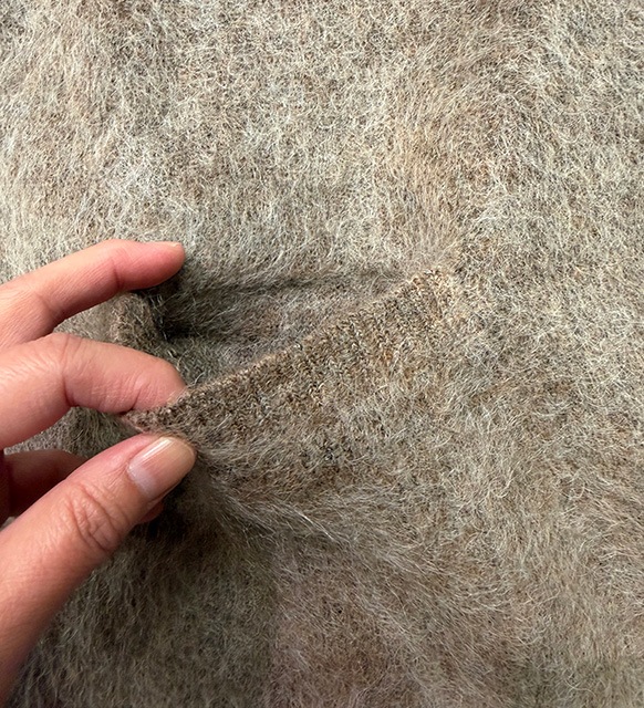 Cloveru �������Х� Simple Wool Mohair Cardigan������ץ륦�����إ������ǥ�����2����Brown/Black��