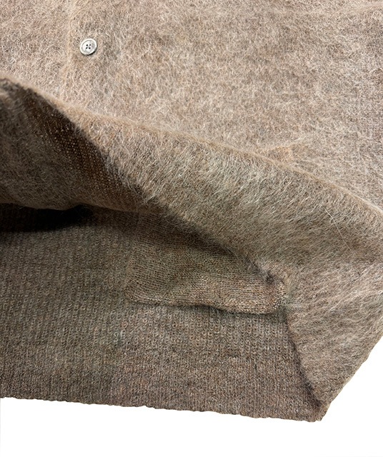 Cloveru �������Х� Simple Wool Mohair Cardigan������ץ륦�����إ������ǥ�����2����Brown/Black��