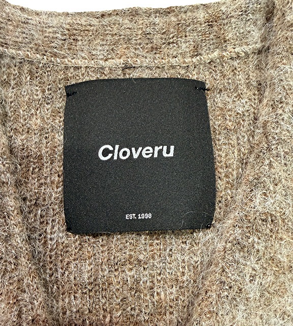 Cloveru �������Х� Simple Wool Mohair Cardigan������ץ륦�����إ������ǥ�����2����Brown/Black��