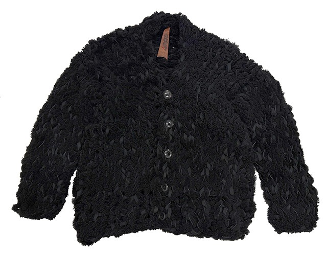 good karma development ���åɥ���ޥǥ٥��åץ��ȡ�MOUTON CARDIGAN ��CHARLIE�ɡ�BLACK �֥�å���size:ONE�����ѥȡ��ȥХå��դ�