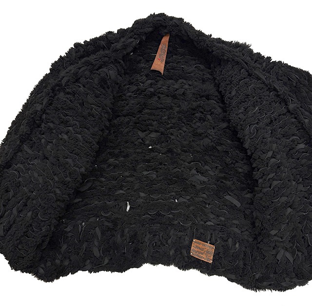 good karma development ���åɥ���ޥǥ٥��åץ��ȡ�MOUTON CARDIGAN ��CHARLIE�ɡ�BLACK �֥�å���size:ONE�����ѥȡ��ȥХå��դ�