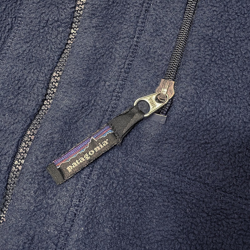1996ǯ����patagonia �ѥ����˥���Fleece Jacket �ե꡼�����㥱�åȡ�SYNCHILLA ������顡col:NAVY��size:XXL��Made in U.S.A.����USED �桼���ɡۡ���šۡ�Ź�޻����Բġۡ�
