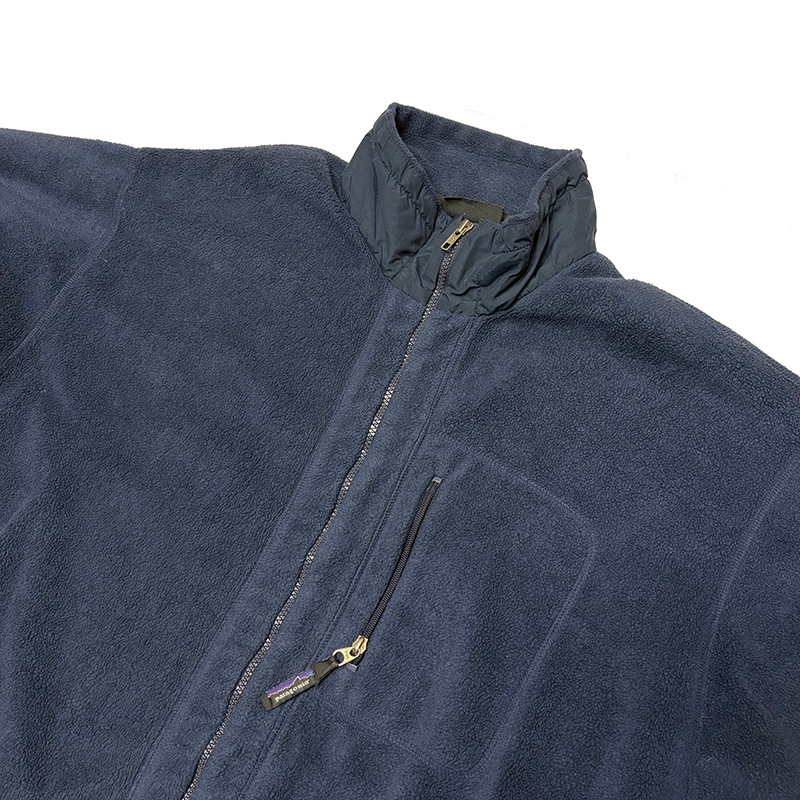 1996ǯ����patagonia �ѥ����˥���Fleece Jacket �ե꡼�����㥱�åȡ�SYNCHILLA ������顡col:NAVY��size:XXL��Made in U.S.A.����USED �桼���ɡۡ���šۡ�Ź�޻����Բġۡ�