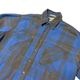 90s��St. John's Bay������� ����󥺥٥���COTTON FLANNEL SHIRT ���åȥ� �ե��ͥ� ����ġ�col:BLUE��BLACK��size:XLT TALL���Х����顼��Made in U.S.A. ��VINTAGE ������ơ����ۡ���šۡ�Ź�޻����Բġ�