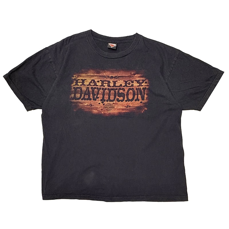 ��06��Harley-Davidson �ϡ��졼���ӥåɥ���SHORT SLEEVE T-SHIRTS ���硼�ȥ��꡼�� T����ġ�col:BLACK��size:2XL��Made in U.S.A. ����USED �桼���ɡۡ���šۡ�Ź�޻����Բġ�