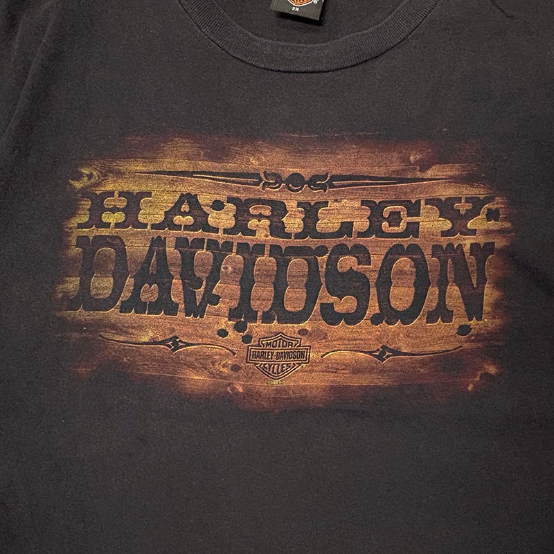 ��06��Harley-Davidson �ϡ��졼���ӥåɥ���SHORT SLEEVE T-SHIRTS ���硼�ȥ��꡼�� T����ġ�col:BLACK��size:2XL��Made in U.S.A. ����USED �桼���ɡۡ���šۡ�Ź�޻����Բġ�