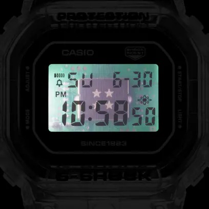 CASIO ��������G-SHOCK 40th Anniversary CLEAR REMIX��DW-5040RX-7JR�����ꥢ���ӻ���