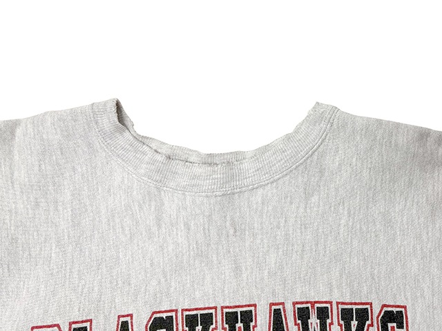 ��SALE 30%OFF�� 90s��Champion �����ԥ���REVERSE WEAVE CREW NECK SWEAT SHIRTS ��С����������� ���롼�ͥå� �������å� ����ġ�col:GRAY��size:XX-LARGE���ɽ�������BLACKHAWKS��MADE IN U.S.A. ����ꥫ����BIG SIZE����VINTAGE ������ơ����ۡ���šۡ�Ź�޻����Բġ�