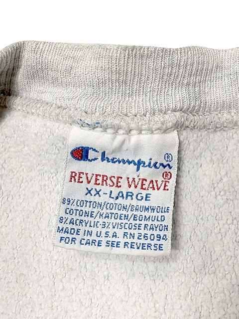 ��SALE 30%OFF�� 90s��Champion �����ԥ���REVERSE WEAVE CREW NECK SWEAT SHIRTS ��С����������� ���롼�ͥå� �������å� ����ġ�col:GRAY��size:XX-LARGE���ɽ�������BLACKHAWKS��MADE IN U.S.A. ����ꥫ����BIG SIZE����VINTAGE ������ơ����ۡ���šۡ�Ź�޻����Բġ�