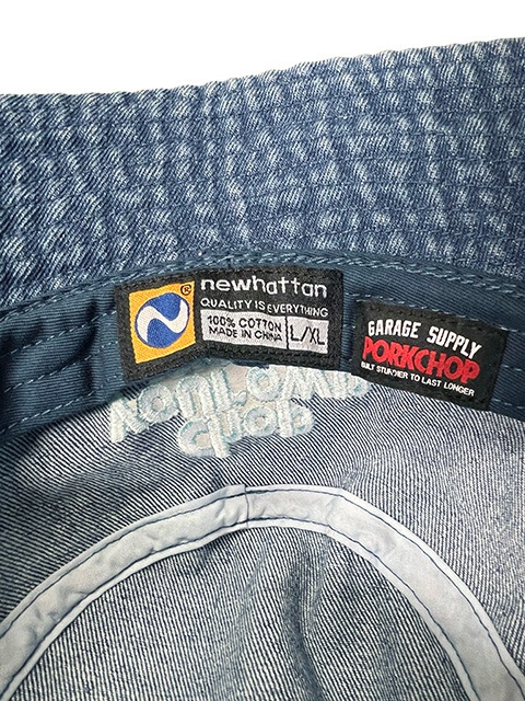 PORKCHOP GARAGE SUPPLY �ݡ�������å� ���졼�����ץ饤��CYOW DENIM HAT �ǥ˥�ϥåȡ�DARK BLUE��˹�ҡ��Х��åȥϥåȡ��Х���