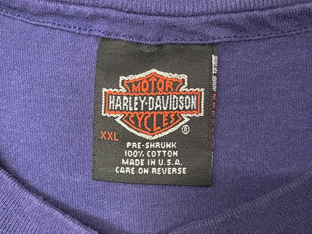 90s��Harley-Davidson �ϡ��졼���ӥåɥ���SHORT SLEEVE T-SHIRTS ���硼�ȥ��꡼�� T����ġ�col:PURPLE��size:XXL��COTTON100%��Made in U.S.A.����VINTAGE �ӥ�ơ����ۡ���šۡ�Ź�޻����Բġ�
