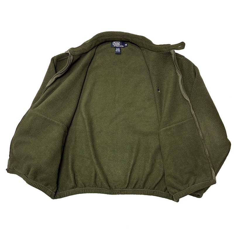 Polo by Ralph Lauren �ݥ� ���ե�����󡡥ե꡼�� �������󥰥ȥåס�col.OLIVE��size:XXL���ϥ��ȥ󥸥㥱�åȡ���USED �桼���ɡۡ���š�