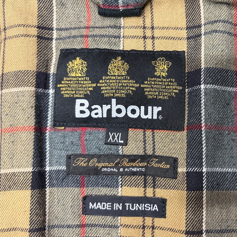 Barbour �Х֥�����ASHBY ������ӡ���col.BLUE GRAY��size:XXL��3����ȡ�������ɥ��㥱�åȡ���USED �桼���ɡۡ���š�