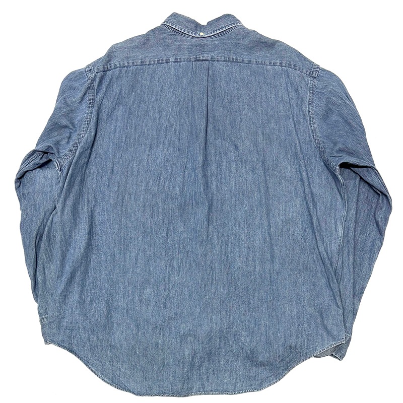 Ralph Lauren ���ե������ BD DENIM SHIRT �ܥ�������� �ǥ˥ॷ��ġ�col:INDIGO��size:XXL��COTTON100%����USED �桼���ɡۡ���šۡ�Ź�޻����Բġ�
