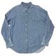 Ralph Lauren ���ե������ BD DENIM SHIRT �ܥ�������� �ǥ˥ॷ��ġ�col:INDIGO��size:XXL��COTTON100%����USED �桼���ɡۡ���šۡ�Ź�޻����Բġ�