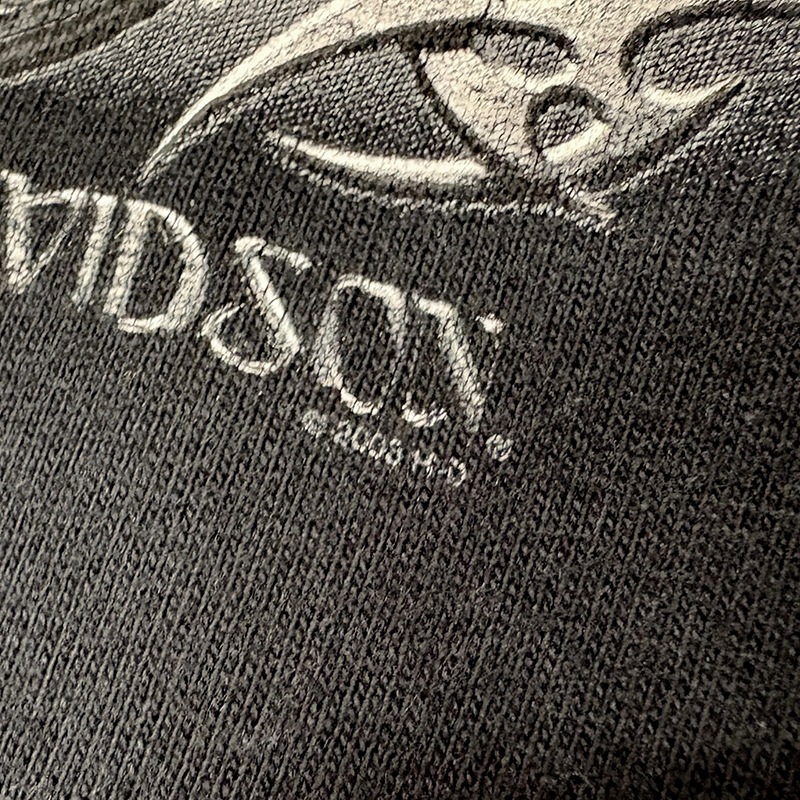 ��03��Harley-Davidson �ϡ��졼���ӥåɥ���SHORT SLEEVE T-SHIRTS ���硼�ȥ��꡼�� T����ġ�col:BLACK��size:2XL����USED �桼���ɡۡ���šۡ�Ź�޻����Բġ�