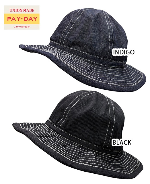 PAYDAY �ڥ��ǥ���VINTAGE HAT �ӥ�ơ��� �ϥåȡ�˹�ҡ�2��(INDIGO/BLACK)��FREE����������������2025SS