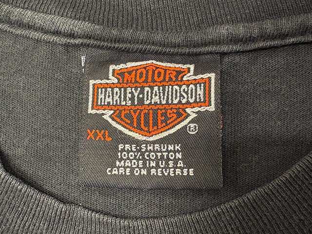 90s��Harley-Davidson �ϡ��졼���ӥåɥ���SHORT SLEEVE T-SHIRTS ���硼�ȥ��꡼�� T����ġ�col:BLACK��size:XXL��COTTON100%��Made in U.S.A.����VINTAGE �ӥ�ơ����ۡ���šۡ�Ź�޻����Բġ�