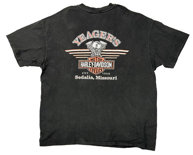 90s��Harley-Davidson �ϡ��졼���ӥåɥ���SHORT SLEEVE T-SHIRTS ���硼�ȥ��꡼�� T����ġ�col:BLACK��size:XXL��COTTON100%��Made in U.S.A.����VINTAGE �ӥ�ơ����ۡ���šۡ�Ź�޻����Բġ�