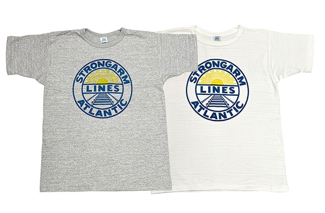 John Gluckow ����󥰥�å�����Lot JG-CS06 Strongarm Atlantic T-shirts�����ȥ��󥰥�� ���ȥ��ƥ��å���T����ġ�Ⱦµ��2��(HEATHER GRAY/OFF)��WAREHOUSE �������ϥ�����������