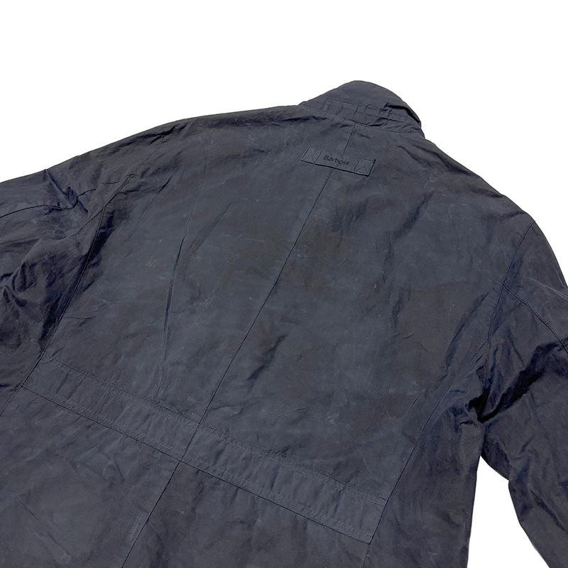 Barbour �Х֥�����LIGHTWEIGHT SANDER WAX JACKET �饤�ȥ������� ������� ��å������㥱�åȡ�col.DARK NAVY��size:XXL��3����ȡ�4oz��������ɥ��㥱�åȡ���USED �桼���ɡۡ���š�