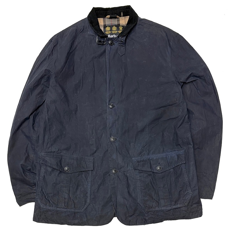 Barbour �Х֥�����LIGHTWEIGHT SANDER WAX JACKET �饤�ȥ������� ������� ��å������㥱�åȡ�col.DARK NAVY��size:XXL��3����ȡ�4oz��������ɥ��㥱�åȡ���USED �桼���ɡۡ���š�