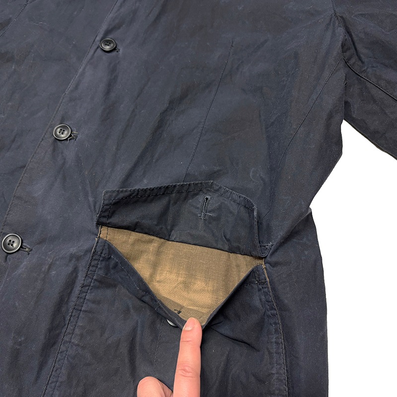 Barbour �Х֥�����LIGHTWEIGHT SANDER WAX JACKET �饤�ȥ������� ������� ��å������㥱�åȡ�col.DARK NAVY��size:XXL��3����ȡ�4oz��������ɥ��㥱�åȡ���USED �桼���ɡۡ���š�