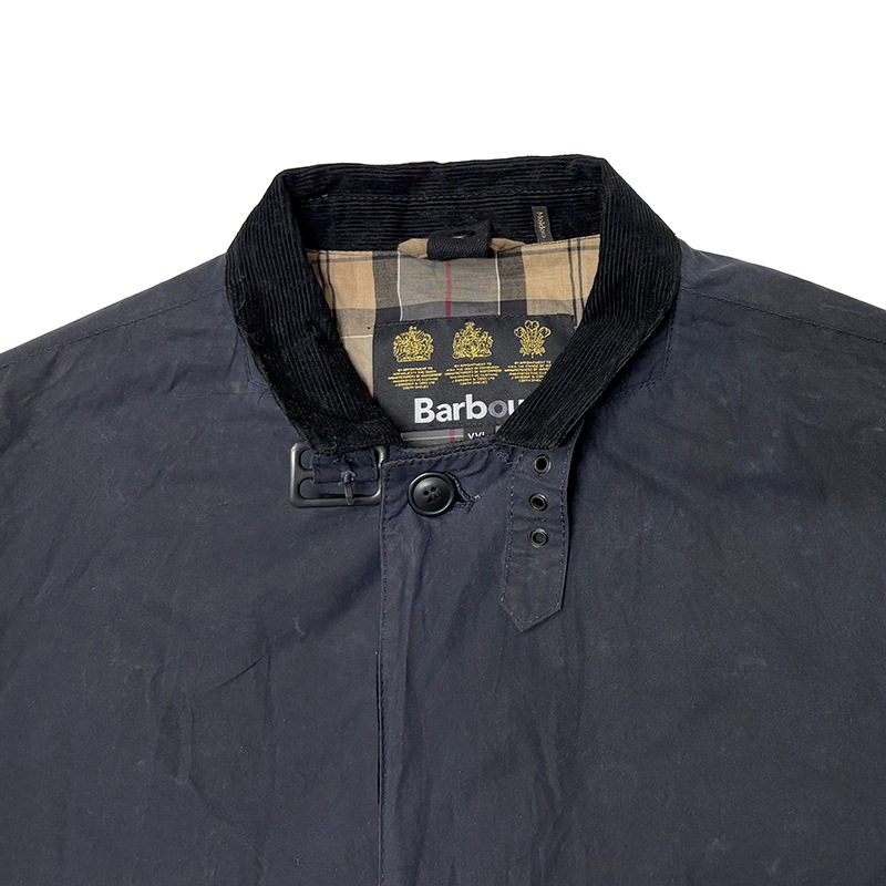 Barbour �Х֥�����LIGHTWEIGHT SANDER WAX JACKET �饤�ȥ������� ������� ��å������㥱�åȡ�col.DARK NAVY��size:XXL��3����ȡ�4oz��������ɥ��㥱�åȡ���USED �桼���ɡۡ���š�