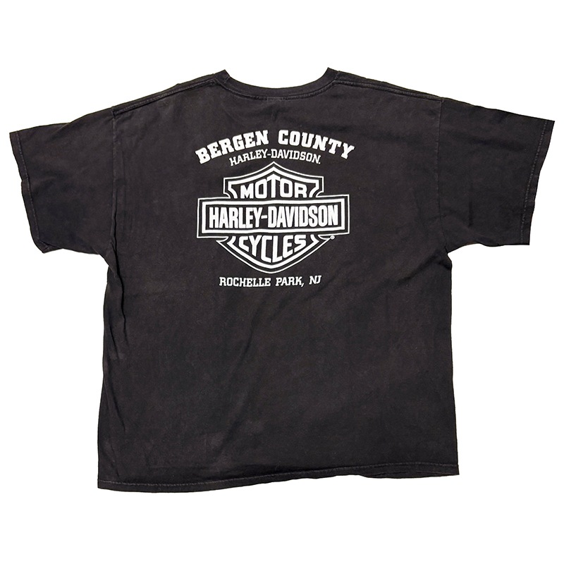 ��16��Harley-Davidson �ϡ��졼���ӥåɥ���SHORT SLEEVE T-SHIRTS ���硼�ȥ��꡼�� T����ġ�col:BLACK��size:2XL����USED �桼���ɡۡ���šۡ�Ź�޻����Բġ�