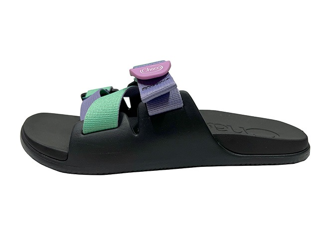 Chaco ���㥳��Ws CHILLOS SLIDE ������ ���饤�ɡ�PURPLE GREEN �ѡ��ץ륰�꡼�󡡥�����:7��LADYS ��ǥ�������WOMENS���������