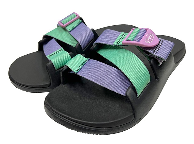 Chaco ���㥳��Ws CHILLOS SLIDE ������ ���饤�ɡ�PURPLE GREEN �ѡ��ץ륰�꡼�󡡥�����:7��LADYS ��ǥ�������WOMENS���������