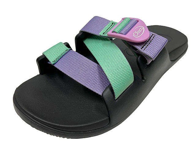 Chaco ���㥳��Ws CHILLOS SLIDE ������ ���饤�ɡ�PURPLE GREEN �ѡ��ץ륰�꡼�󡡥�����:7��LADYS ��ǥ�������WOMENS���������