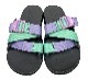 Chaco ���㥳��Ws CHILLOS SLIDE ������ ���饤�ɡ�PURPLE GREEN �ѡ��ץ륰�꡼�󡡥�����:7��LADYS ��ǥ�������WOMENS���������