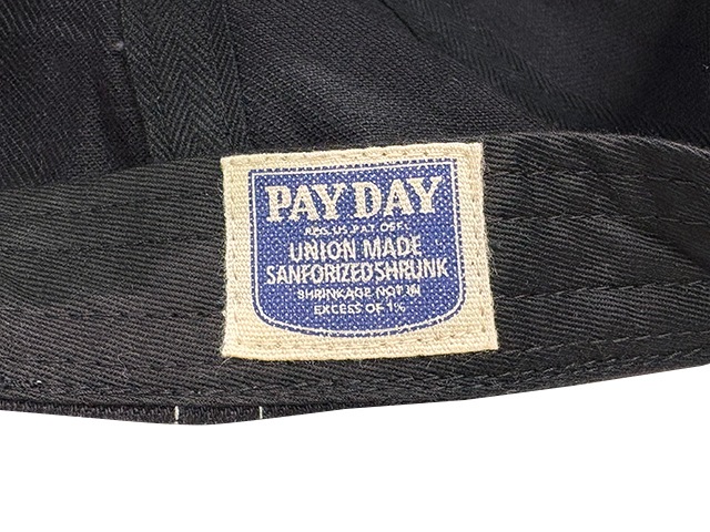 PAYDAY ڥǥVINTAGE CAP ӥơ åס˹ҡ١ܡ륭åס2(BLACK/INDIGO)FREE2025SS