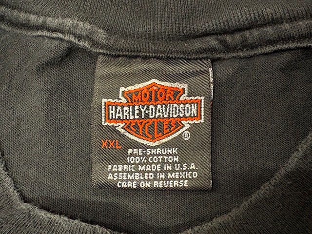 90s��Harley-Davidson �ϡ��졼���ӥåɥ���SHORT SLEEVE T-SHIRTS ���硼�ȥ��꡼�� T����ġ�col:BLACK��size:XXL��COTTON100%��Made in U.S.A.����VINTAGE �ӥ�ơ����ۡ���šۡ�Ź�޻����Բġ�
