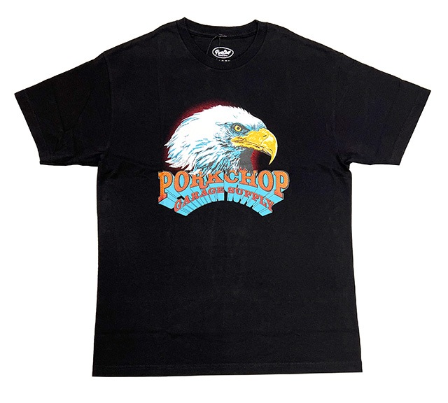 MASSES  PORKCHOP GARAGE SUPPLYޥߥݡå 졼ץ饤T-SHIRT EAGLE TġȾµ2(BLACK/WHITE)2025SS