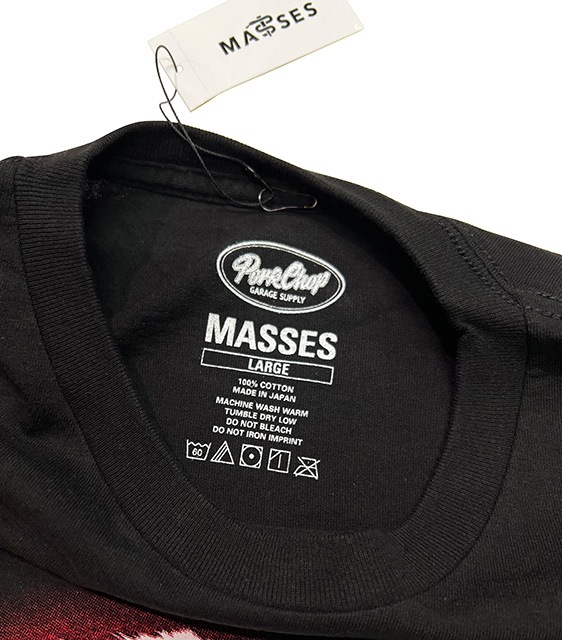 MASSES  PORKCHOP GARAGE SUPPLYޥߥݡå 졼ץ饤T-SHIRT EAGLE TġȾµ2(BLACK/WHITE)2025SS