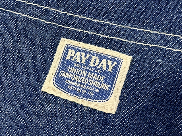 PAYDAY �ڥ��ǥ���40s WW2 MODEL��DENIM COVERALL �ǥ˥� ���С������롡NON WASH �Υ󥦥��å��塡�����ǥ롡��������2025SS