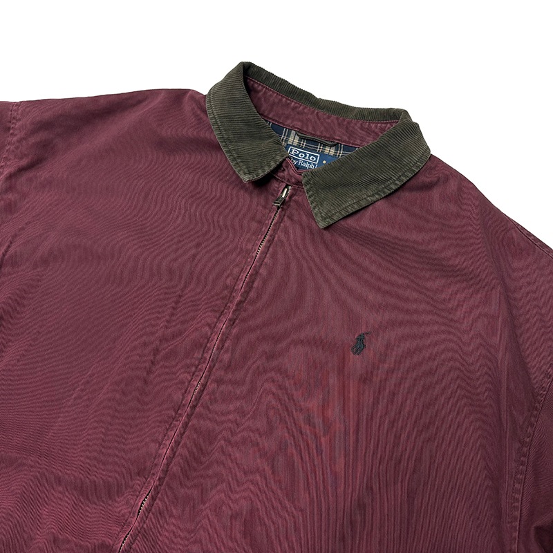 Polo by Ralph Lauren �ݥ� ���ե�����󡡥������󥰥ȥåס�col.BURGUNDY��size:XXL���ϥ��ȥ󥸥㥱�å� ��USED �桼���ɡۡ���š�