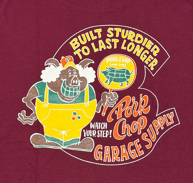 PORKCHOP GARAGE SUPPLY �ݡ�������å� ���졼�����ץ饤��PORKY TEE���ݡ����� T����ġ�Ⱦµ��3��(ASH/BURGUNDY/FOREST GREEN)��2026SS